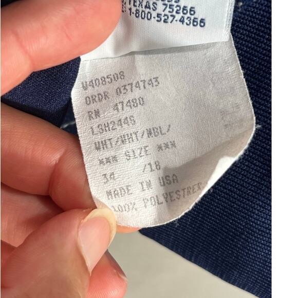 AUTHENTIC 2 PIECE CHEERLEADER DANZ TEAM UNIFORM "MUSTANGS" Small Blue Yellow - Picture 11 of 12